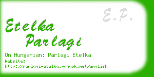 etelka parlagi business card